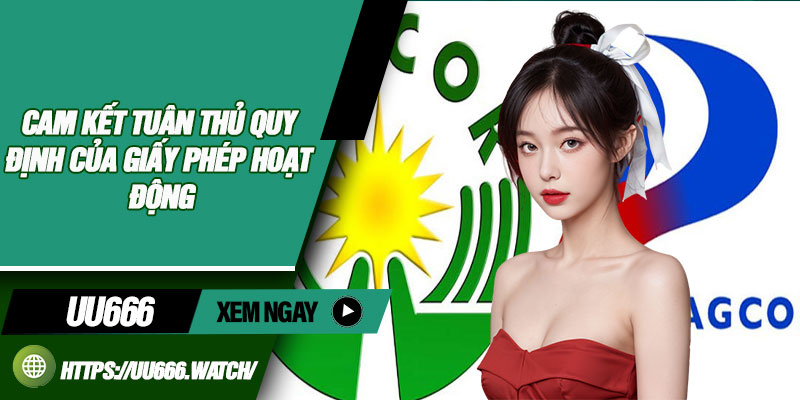 Cam kết tuân thủ quy định của giấy phép hoạt động